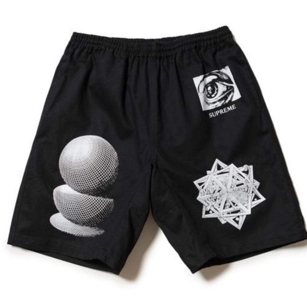 Supreme X MC Escher shorts
